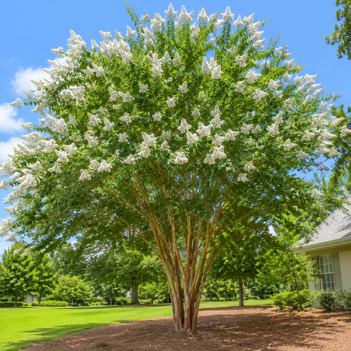 Crape Myrtle 'Natchez' (White)